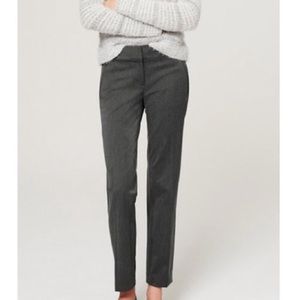 Loft Julie Straight leg Pants dark Gray